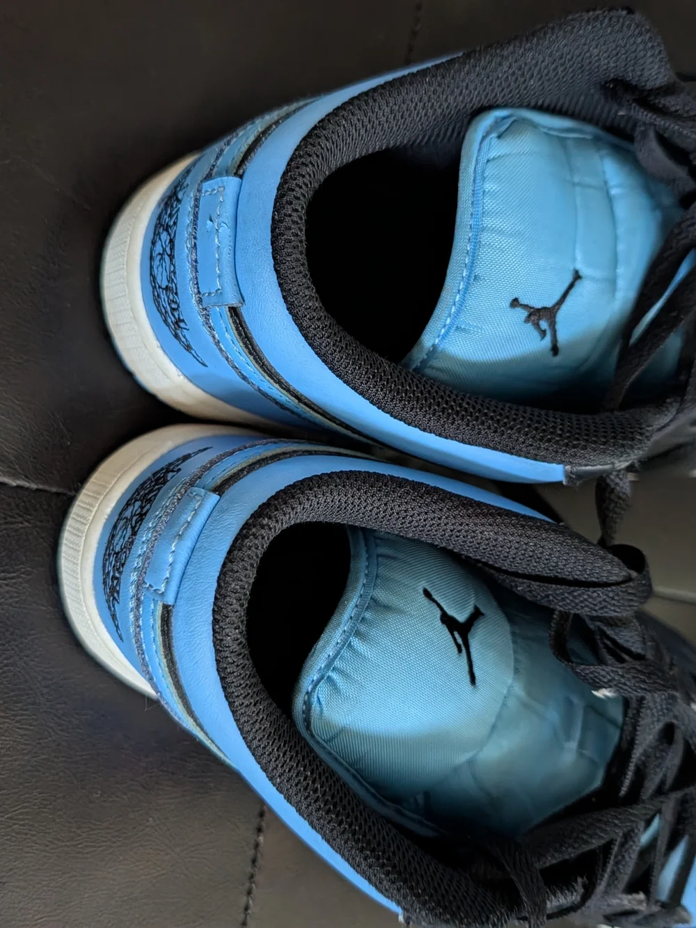 Nike Kids Blue and Black Lace-Up Sneakers
